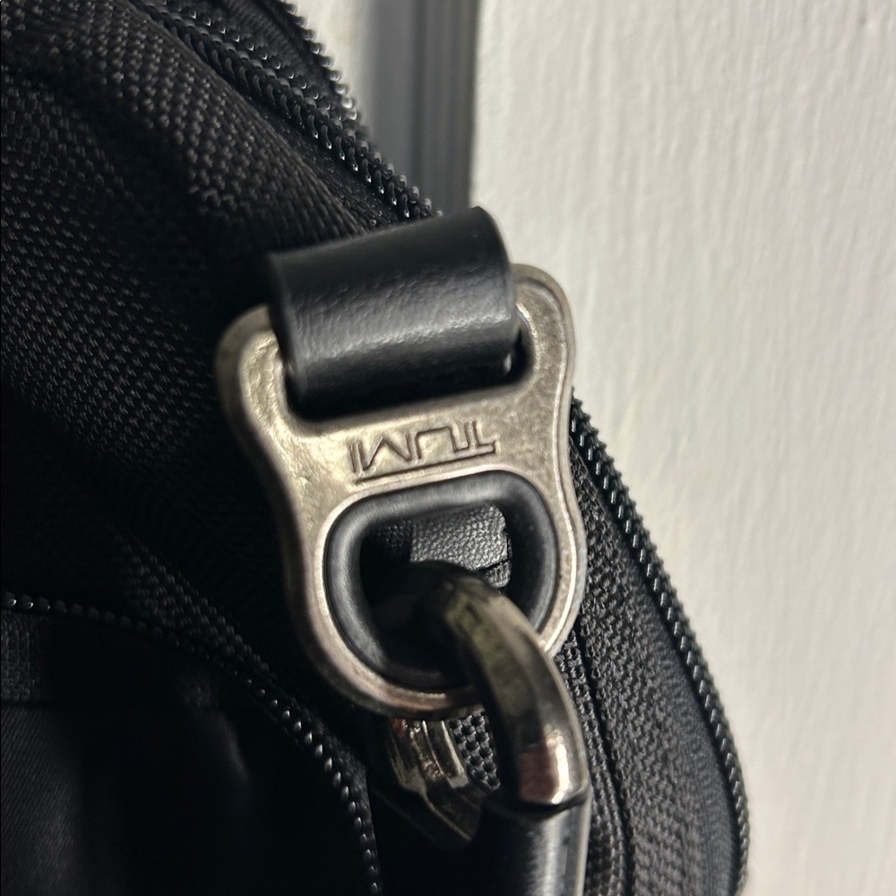 Tumi Alpha Bravo Briefcase Laptop Nylon Leather Black - Picture 10 of 13